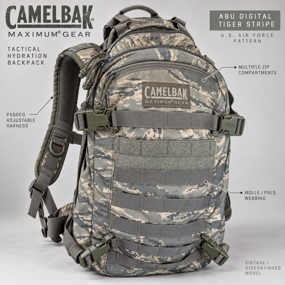 CamelBak Maximum Gear Digital Camo Tactical Backpack Military Daypack AB001